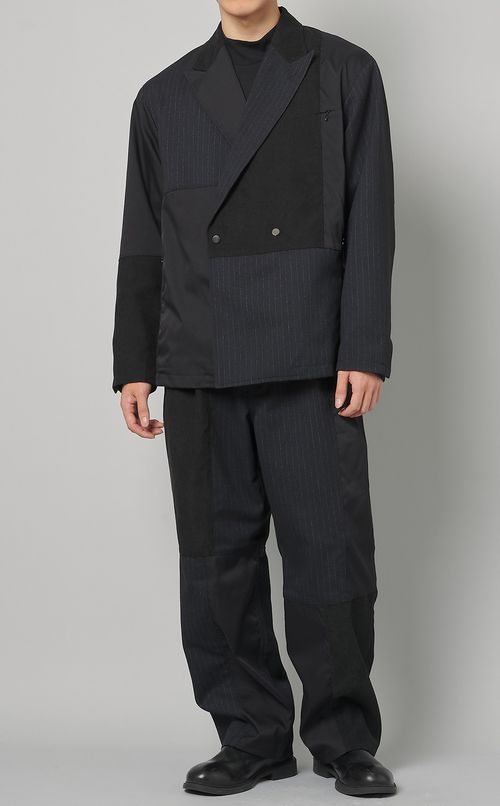 パッチワークダブルジャケット