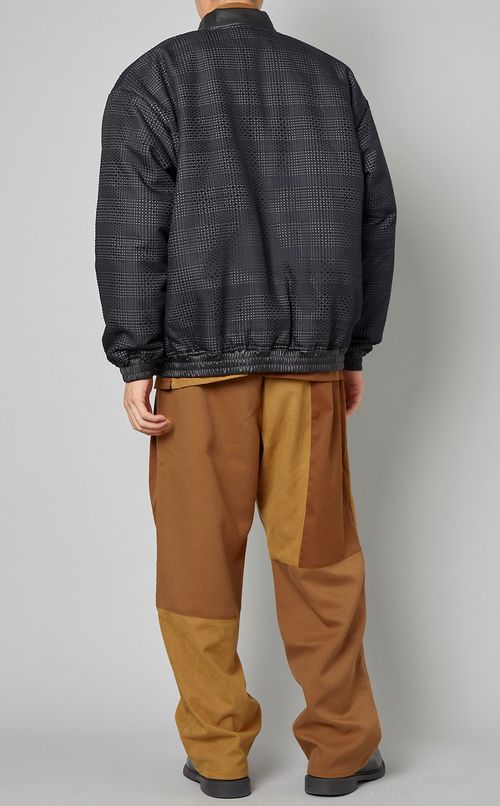パデッドチェックブルゾン