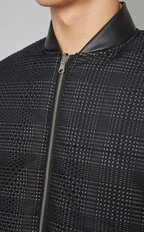 パデッドチェックブルゾン