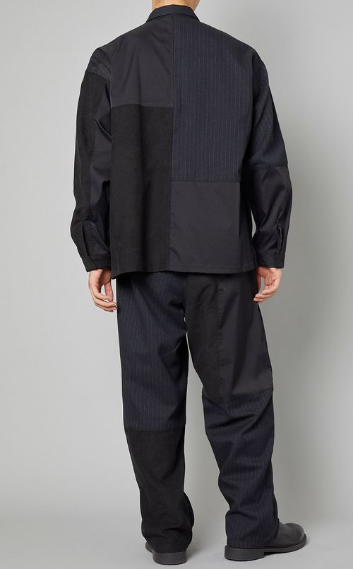 パッチワークシャツジャケット