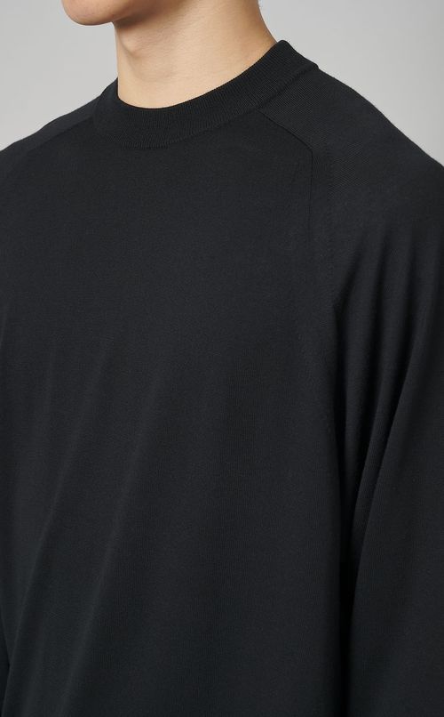 ウーステッドウールプルオーバーニット