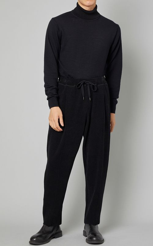 コットンウール1タックパンツ