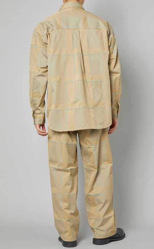 シャドウチェックダブルシャツ