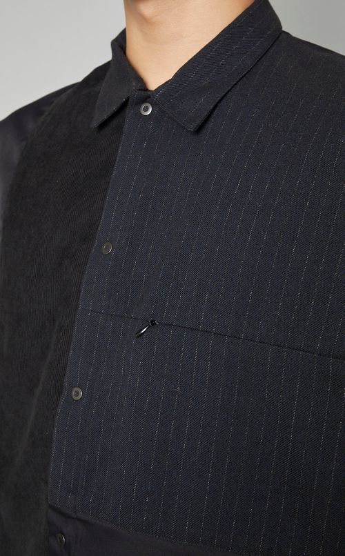 パッチワークシャツジャケット