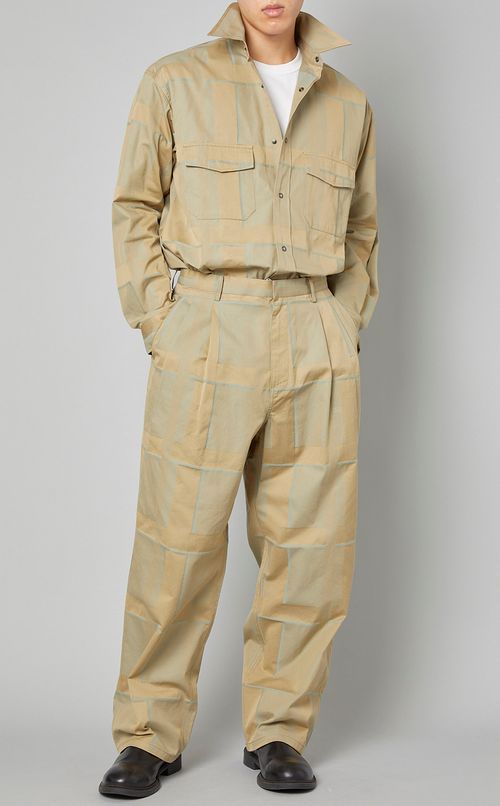 シャドウチェックダブルシャツ