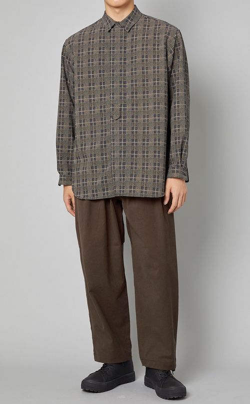 チェックドレスシャツ