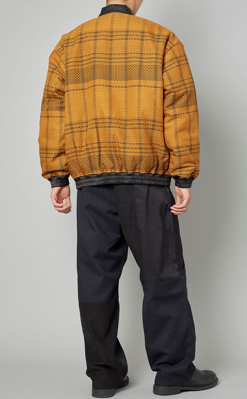 パデッドチェックブルゾン