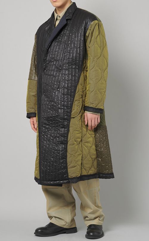 リバーシブルキルティングコート