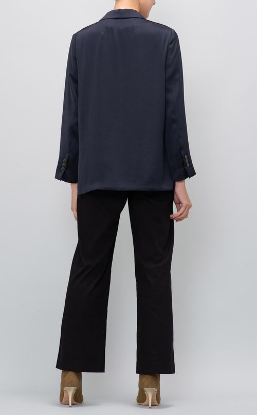 ベルト付サテンテーラードジャケット