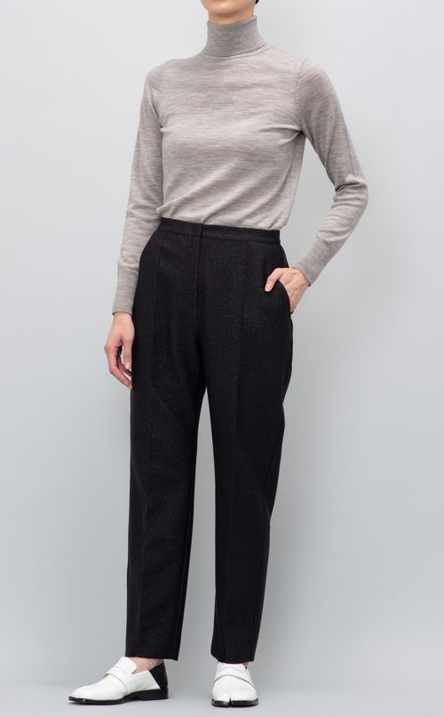 ラメテーパードパンツ