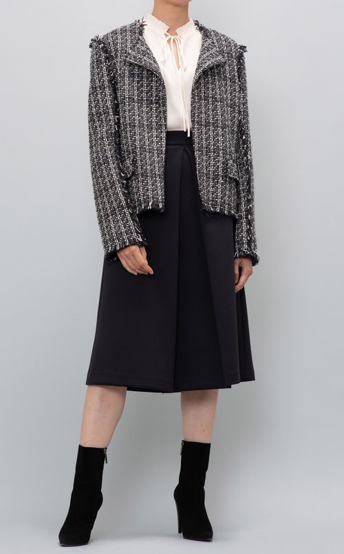 バックサテンリボンブラウス