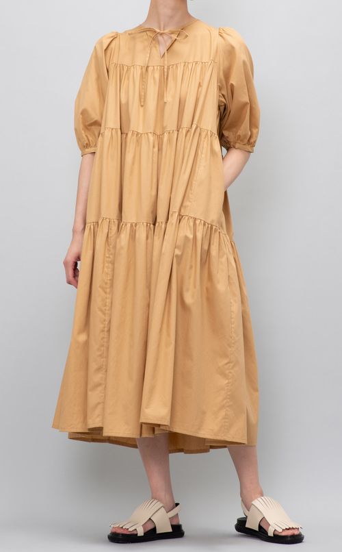 コットンティアードワンピース