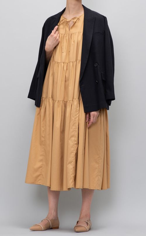 コットンティアードワンピース