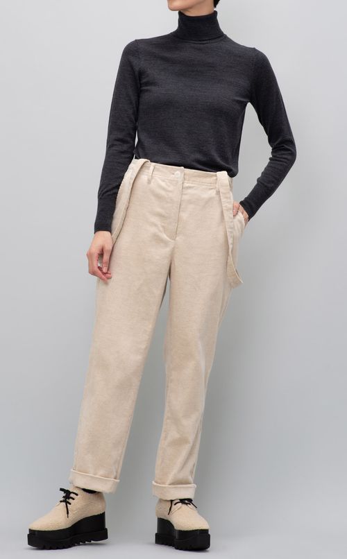 サスペンダーコーデュロイパンツ