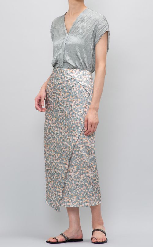 フラワープリントスカート