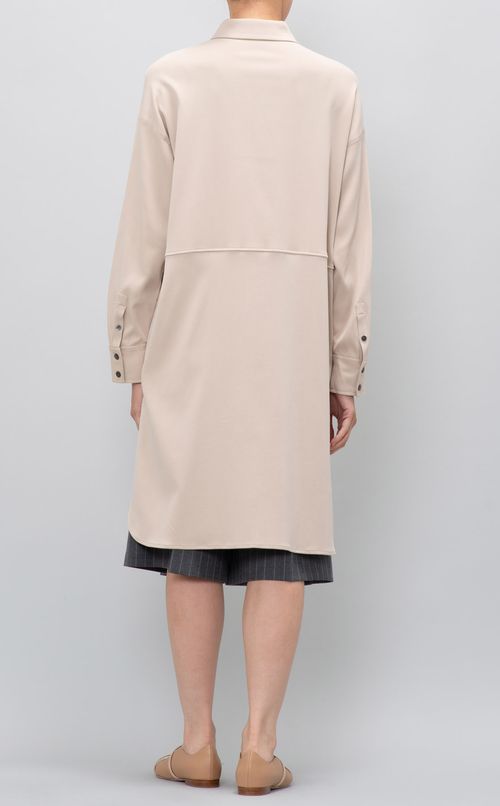 シルクシャツミニワンピース