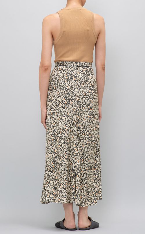 フラワープリントフレアスカート