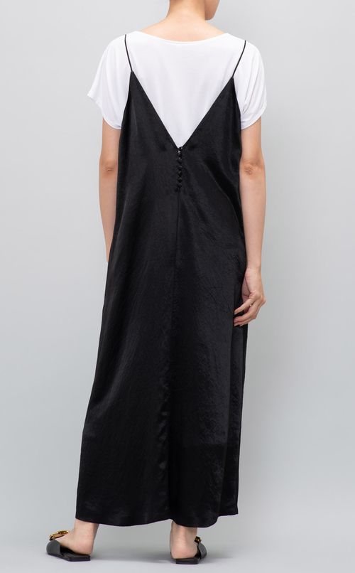 サテンキャミソールワンピース