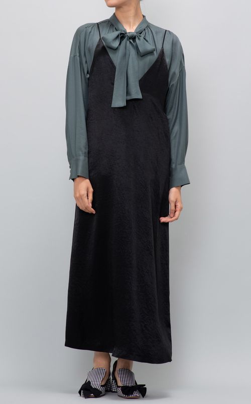 サテンキャミソールワンピース