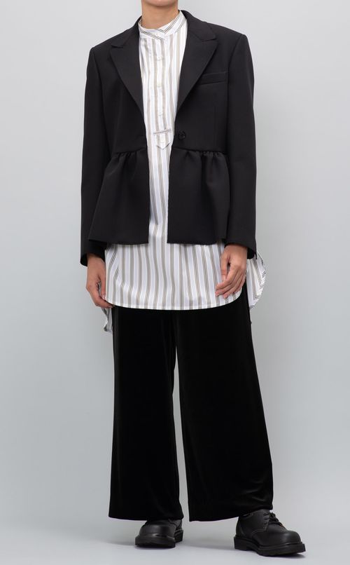 ストライププルオーバーシャツ