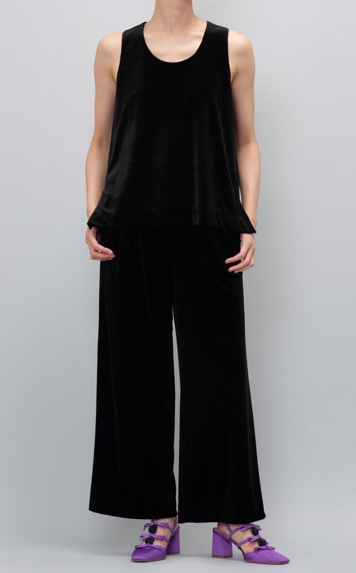 ベロアノースリーブプルオーバー