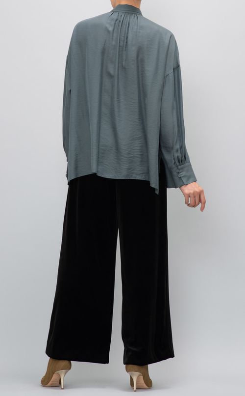 ツイルボウタイブラウス