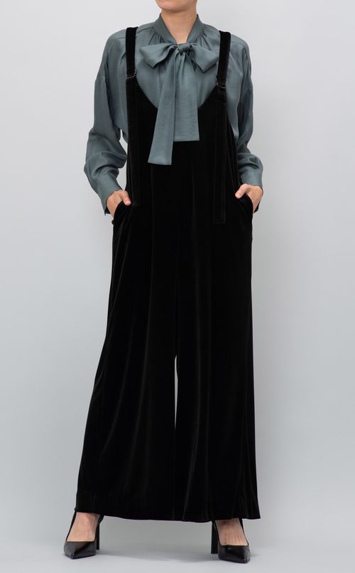 ツイルボウタイブラウス