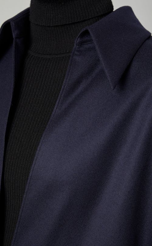 梳毛フラノVネックワンピース