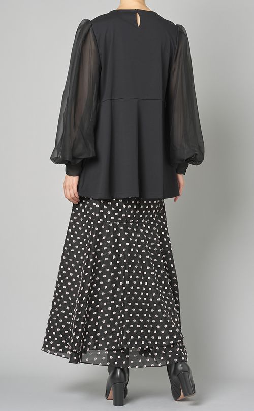 シアースリーブカットプルオーバー