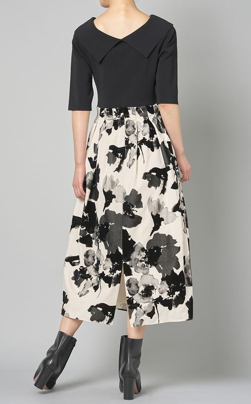 コクーンニットコンビワンピース