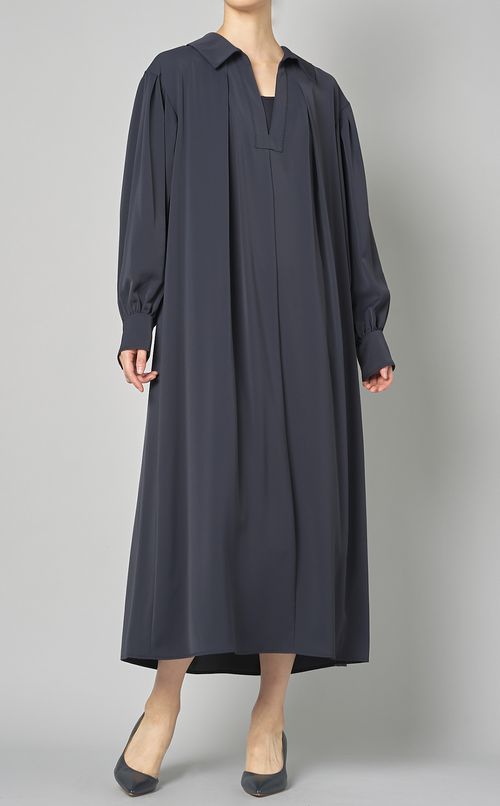 スキッパーステッチマキシワンピース