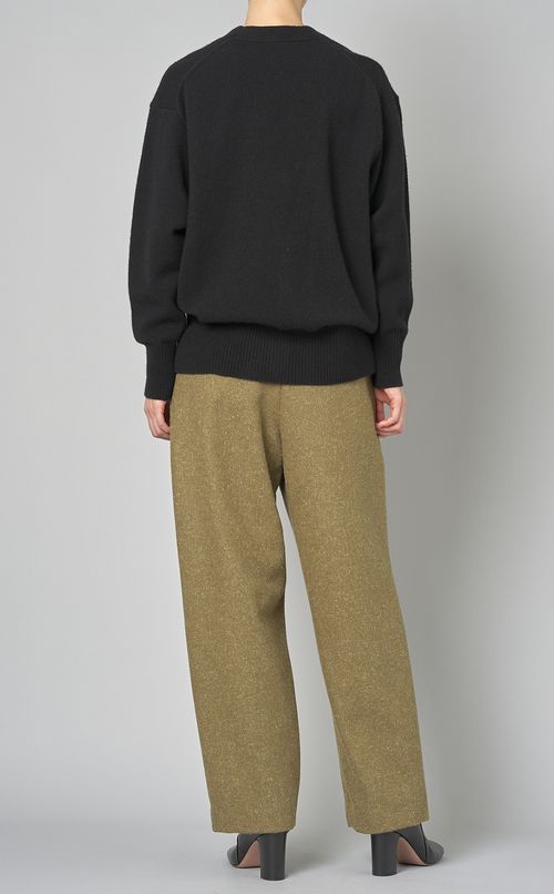 ウール天竺Vネックカーディガン