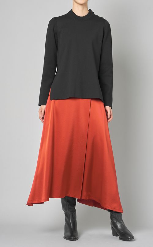 ミラノリブサイドスリットニット