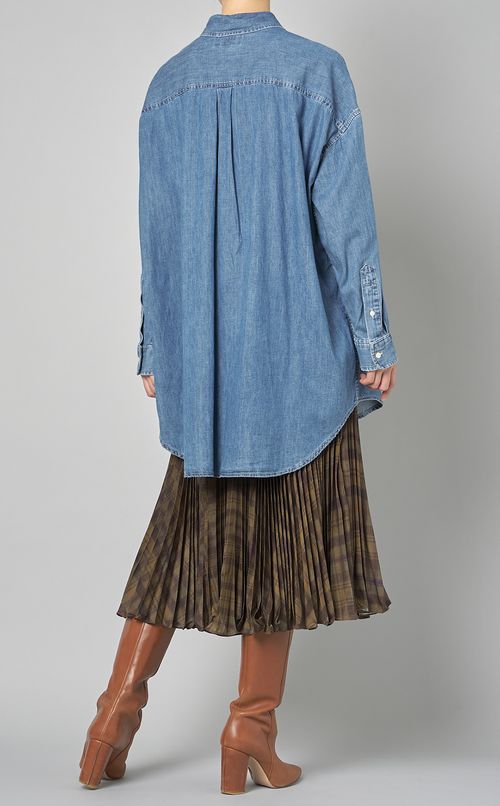 チェックプリントプリーツスカート