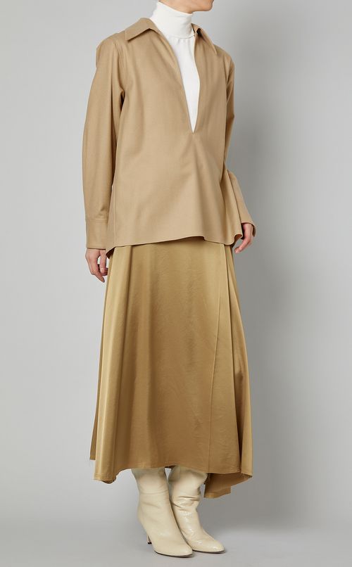 イレヘムサテンウォッシュスカート