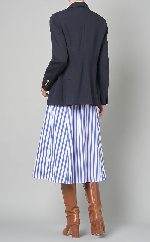 ピークドラペルダブルジャケット