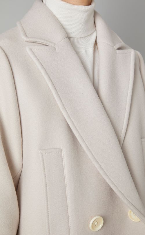 メルトンダブルミドルコート