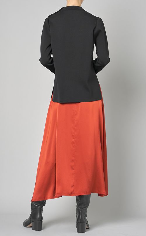 イレヘムサテンウォッシュスカート