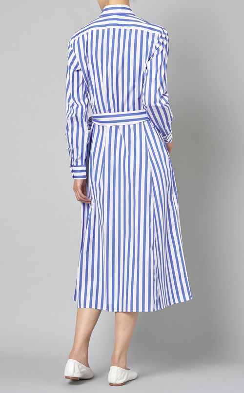 ストライプシャツワンピース
