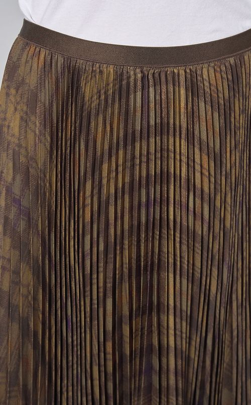 チェックプリントプリーツスカート