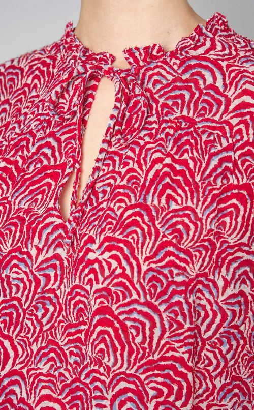 シャーリングブラウス