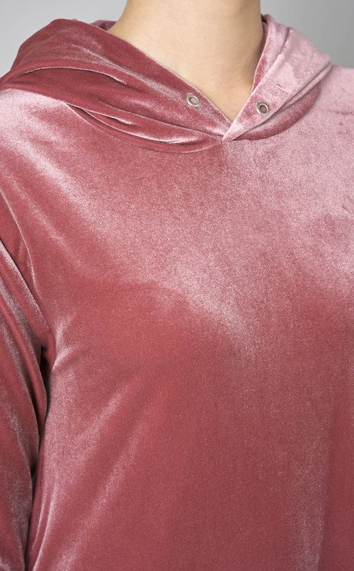 ベロアフーディロングワンピース