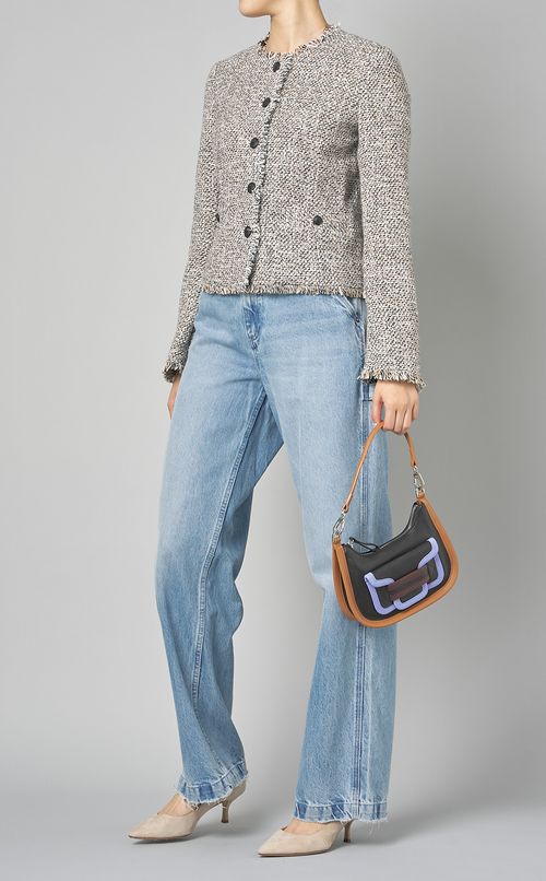 ミックスツイードフリンジジャケット