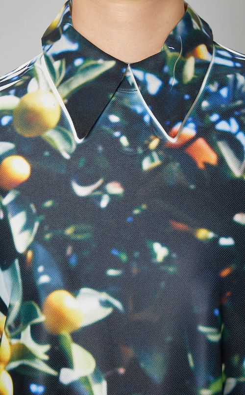 ダイレクトプリント襟付ワンピース