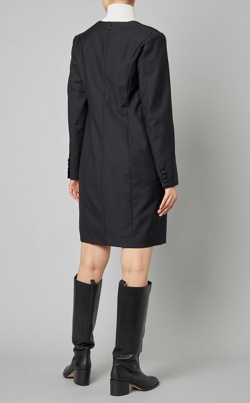 Vネックテーラードワンピース