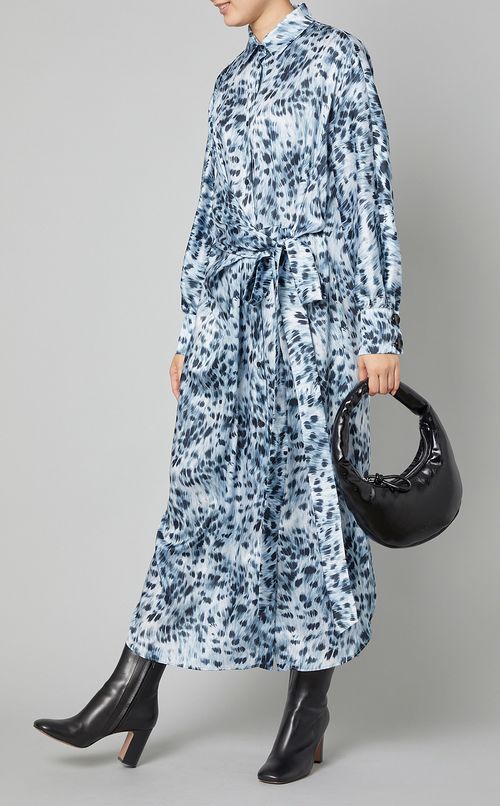 レザーワンハンドルハーフムーンバッグ