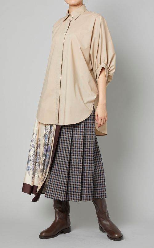 ドルマンスリーブギャザーシャツ