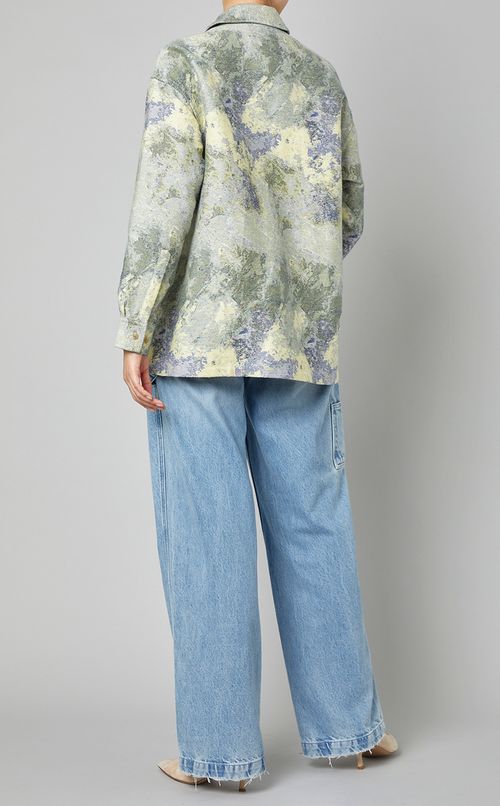 ハンドペイントジャガードシャツ