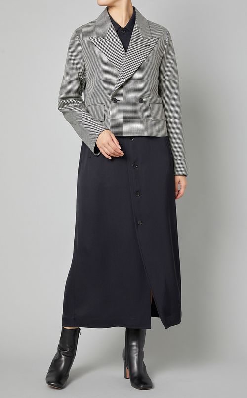 ギンガムピークドラペルジャケット