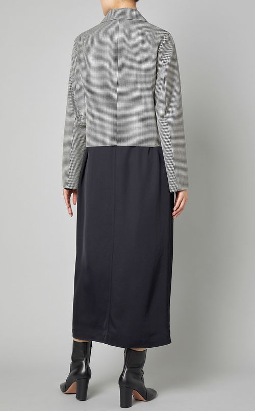 ギンガムピークドラペルジャケット